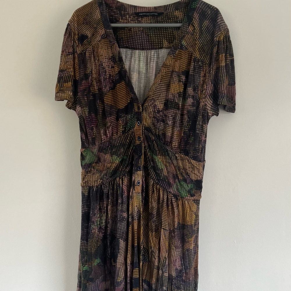 Size 14 French Connection Abstract Print Dress - Picture 2 of 7